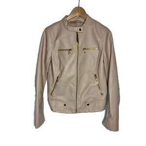Marc New York Blush Faux Leather Jacket
